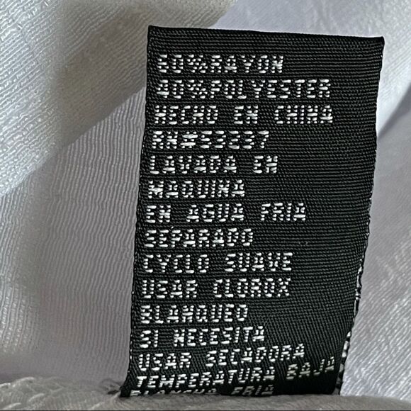 Unique Spectrum 3/4 Sleeve Blouse Sheer With Lace Bottom Hem Size X-Large - Picture 12 of 13